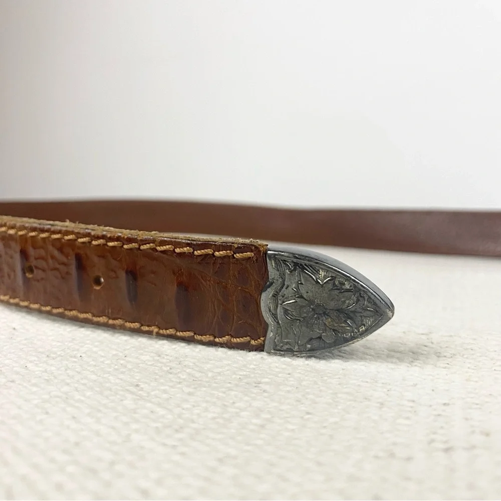 NANNI Milano Alligator Belt Made in Italy Size 100/40 (37”-41”)